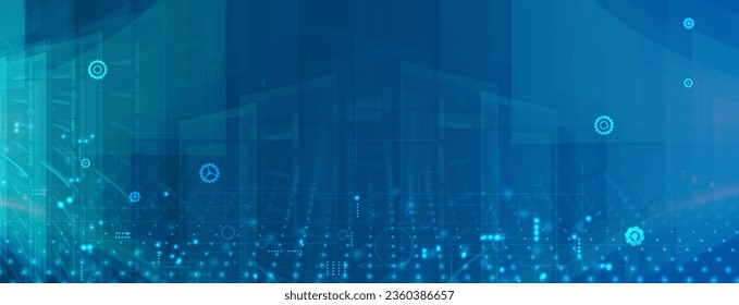 Technology abstract futuristic science background for internet business. Big data concept.