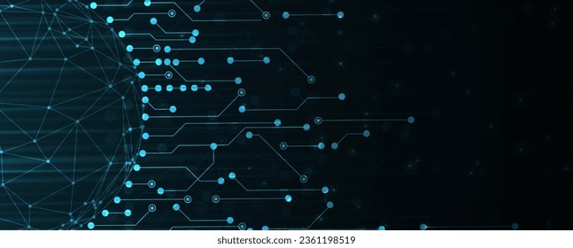 Technology abstract futuristic science background for internet business. Big data concept.
