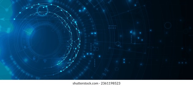 Tecnología abstracta formación en ciencia futurista para negocios de internet. Concepto de macrodatos.