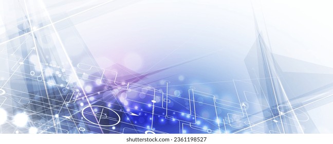 Technology abstract futuristic science background for internet business. Big data concept.