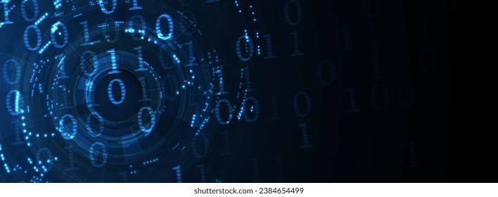 Technology abstract futuristic science background for internet business. Big data concept.
