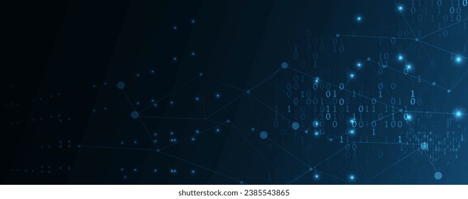 Technology abstract futuristic science background for internet business. Big data concept.