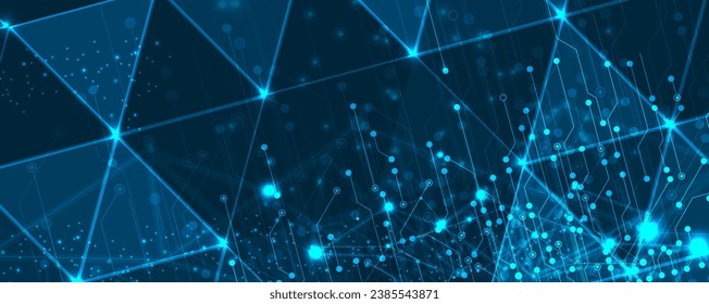 Technology abstract futuristic science background for internet business. Big data concept.