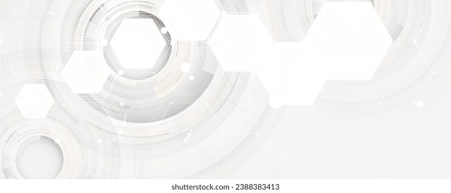 Tecnología abstracta formación en ciencia futurista para negocios de internet. Concepto de macrodatos.  Arte vector hecho a mano.