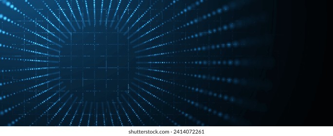 Tecnología abstracta formación en ciencia futurista para negocios de internet. Concepto de macrodatos. Arte vector.