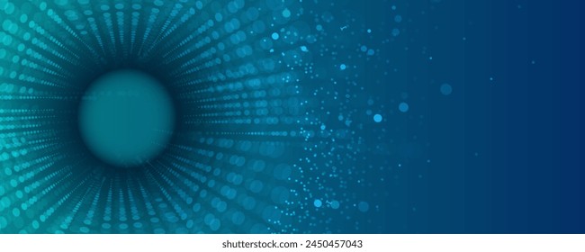 Technology abstract futuristic science background for internet business. Big data concept. Vector art.