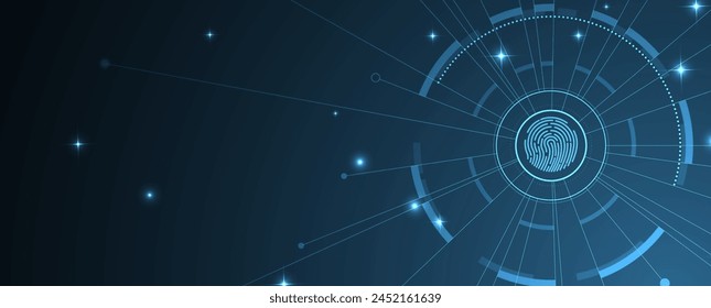 Technology abstract futuristic science background for internet business. Big data concept. Vector art.
