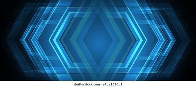 Technology abstract futuristic science background for internet business. Big data concept. Vector art.
