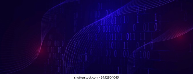 Technology abstract futuristic science background for internet business. Big data concept. Vector art.