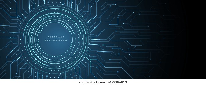 Technology abstract futuristic science background for internet business. Big data concept. Vector art.