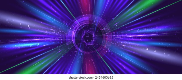 Tecnología abstracta de la ciencia futurista de fondo para los negocios de internet. Concepto de Big Data.