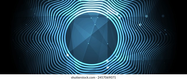 Technology abstract futuristic science background for internet business. Big data concept.
