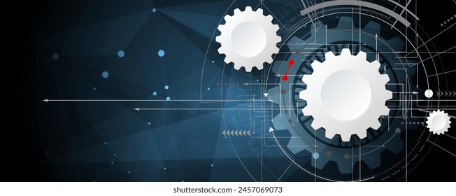Technology abstract futuristic science background for internet business. Big data concept.