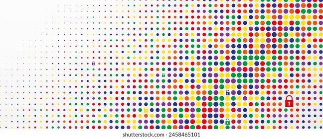 Technology abstract futuristic science background for internet business. Big data concept.