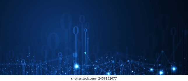 Technologie abstrakt futuristischer wissenschaftlicher Hintergrund für Internet-Business. Big Data-Konzept.