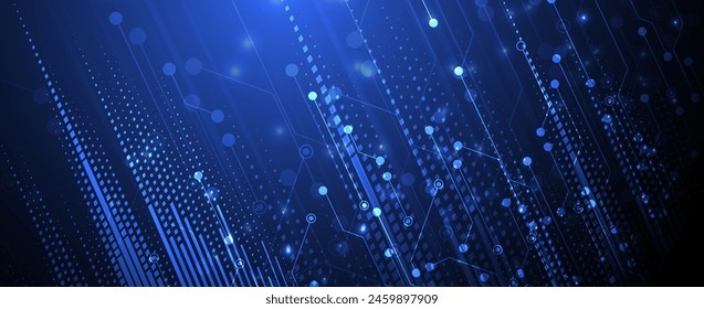 Technology abstract futuristic science background for internet business. Big data concept.