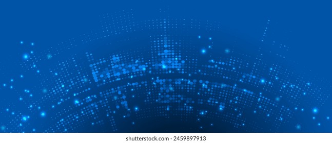 Technology abstract futuristic science background for internet business. Big data concept.