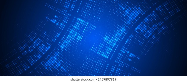 Technology abstract futuristic science background for internet business. Big data concept.