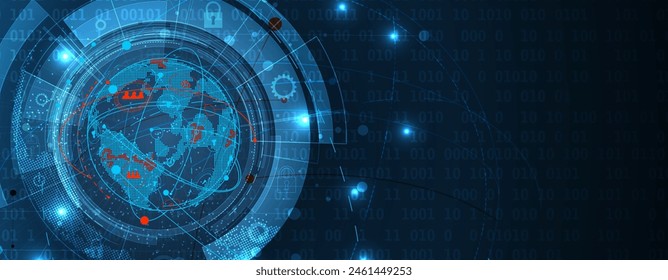 Tecnología abstracta de la ciencia futurista de fondo para los negocios de internet. Concepto de Big Data.