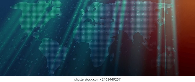 Technology abstract futuristic science background for internet business. Big data concept.