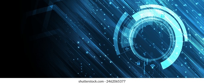 Technologie abstrakt futuristischer wissenschaftlicher Hintergrund für Internet-Business. Big Data-Konzept.
