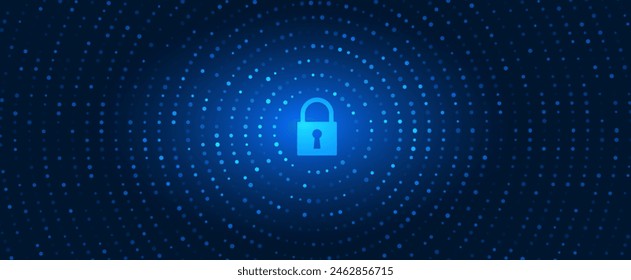 Technology abstract futuristic science background for internet business. Big data concept.