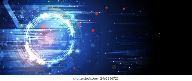 Technology abstract futuristic science background for internet business. Big data concept.