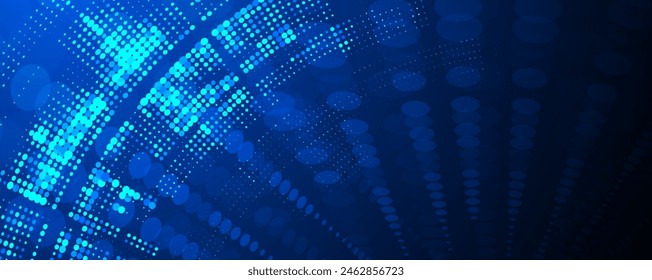 Technology abstract futuristic science background for internet business. Big data concept.