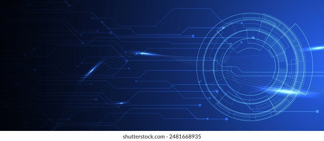 Tecnología abstracta de la ciencia futurista de fondo para los negocios de internet. Concepto de Big Data.