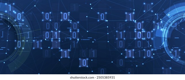 Technologie abstrakte futuristische Wissenschaft Hintergrund für Internet-Geschäft. Big-Data-Konzept.