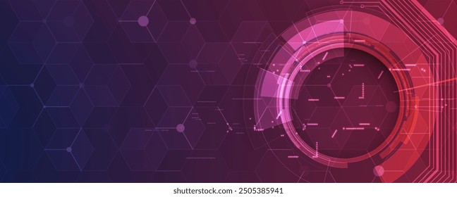 Technology abstract futuristic science background for internet business. Big data concept.