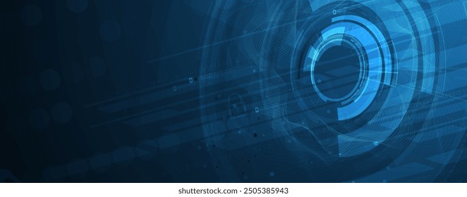 Technology abstract futuristic science background for internet business. Big data concept.