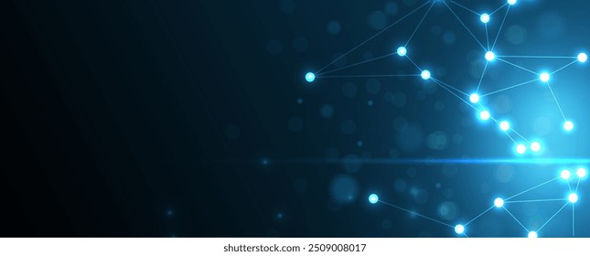 Technology abstract futuristic science background for internet business. Big data concept.