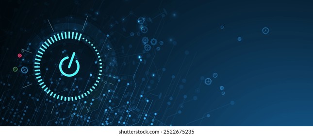 Tecnología de fondo de ciencia futurista abstracto para el negocio de Internet. Concepto de Big Data. Arte vectorial