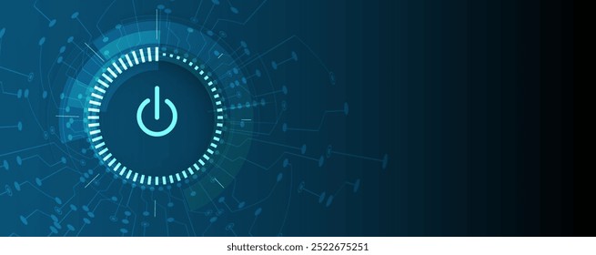 Technology abstract futuristic science background for internet business. Big data concept. Vector art