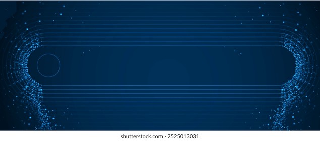 Technology abstract futuristic science background for internet business. Big data concept.. Vector handmade