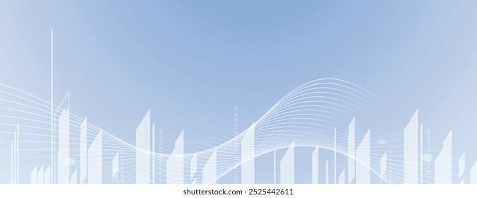 Tecnologia abstrata ciência futurista fundo para negócios de internet. Conceito de Big Data. Vetor feito à mão