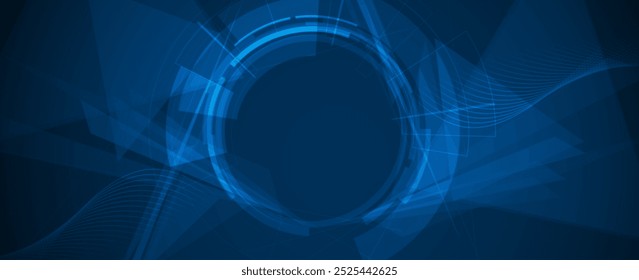 Tecnologia abstrata ciência futurista fundo para negócios de internet. Conceito de Big Data. Vetor feito à mão