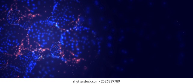 Technology abstract futuristic science background for internet business. Big data concept.