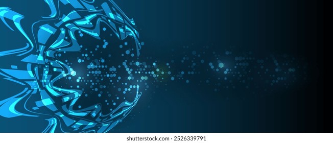 Tecnología de fondo de ciencia futurista abstracto para el negocio de Internet. Concepto de Big Data.