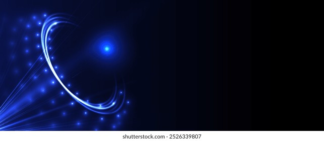 Technology abstract futuristic science background for internet business. Big data concept.