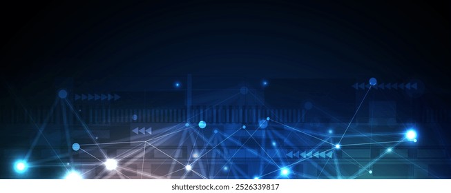 Technology abstract futuristic science background for internet business. Big data concept.