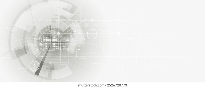 Technology abstract futuristic science background for internet business. Big data concept.