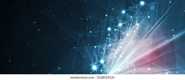 Technology abstract futuristic science background for internet business. Big data concept.