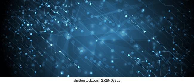 Tecnología de fondo de ciencia futurista abstracto para el negocio de Internet. Concepto de Big Data.