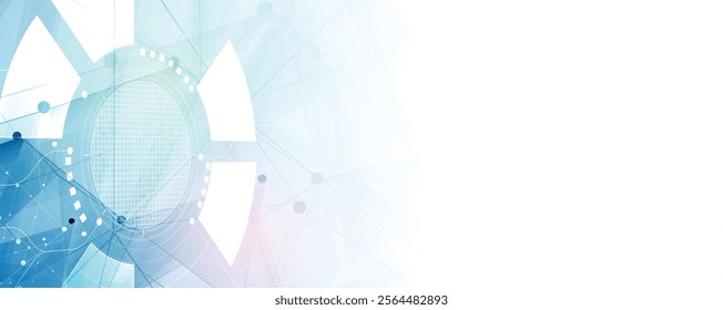 Technology abstract futuristic science background for internet business. Big data concept.