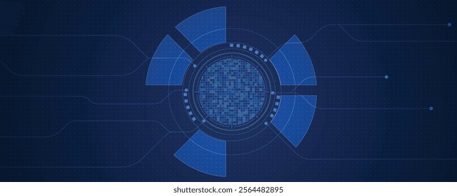 Technology abstract futuristic science background for internet business. Big data concept.