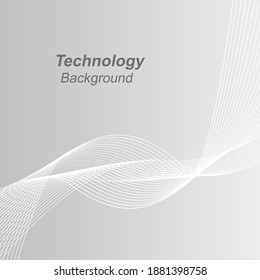 Technology Abstract gray  background.White lines,can be used in cover design, book design,banner design.