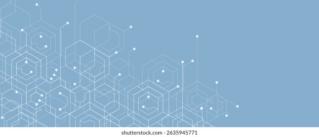 Technology abstract hexagon and polygon background for presentationand other projects