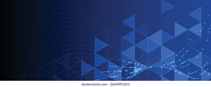 Technology abstract hexagon and polygon background for presentationand other projects
